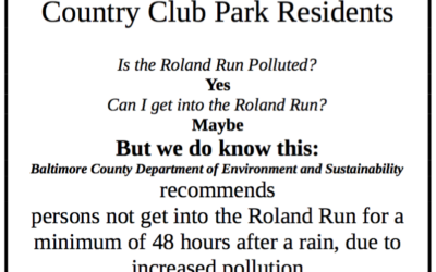 Country Club Park is Roland Run Polluted?