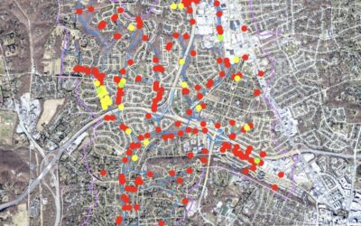 Map of all the inflows going into the Roland Run